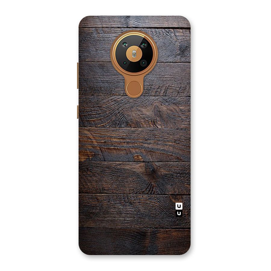 Dark Wood Printed Back Case for Nokia 5.3