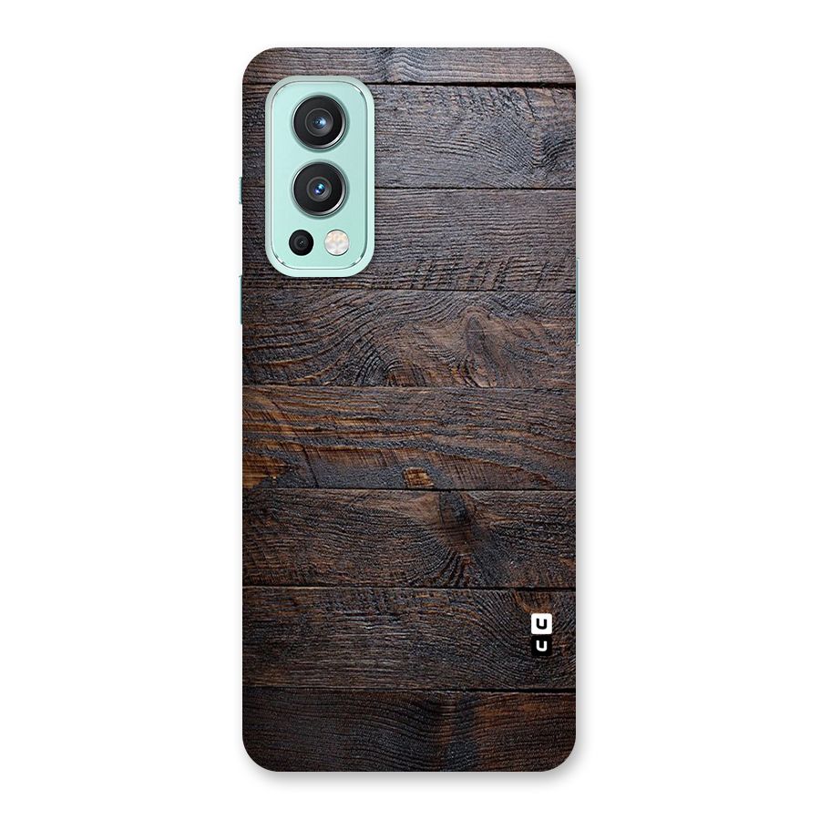 Dark Wood Printed Back Case for OnePlus Nord 2 5G