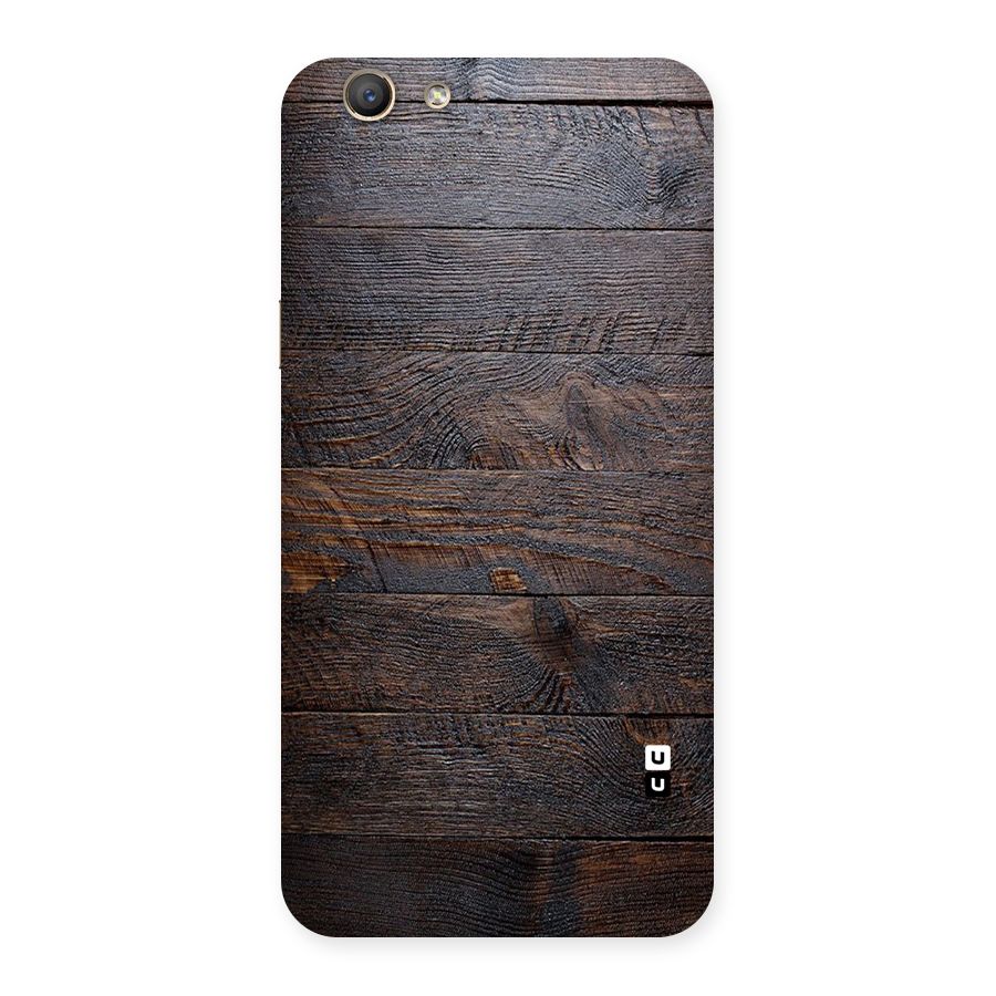 Dark Wood Printed Back Case for Oppo F1s