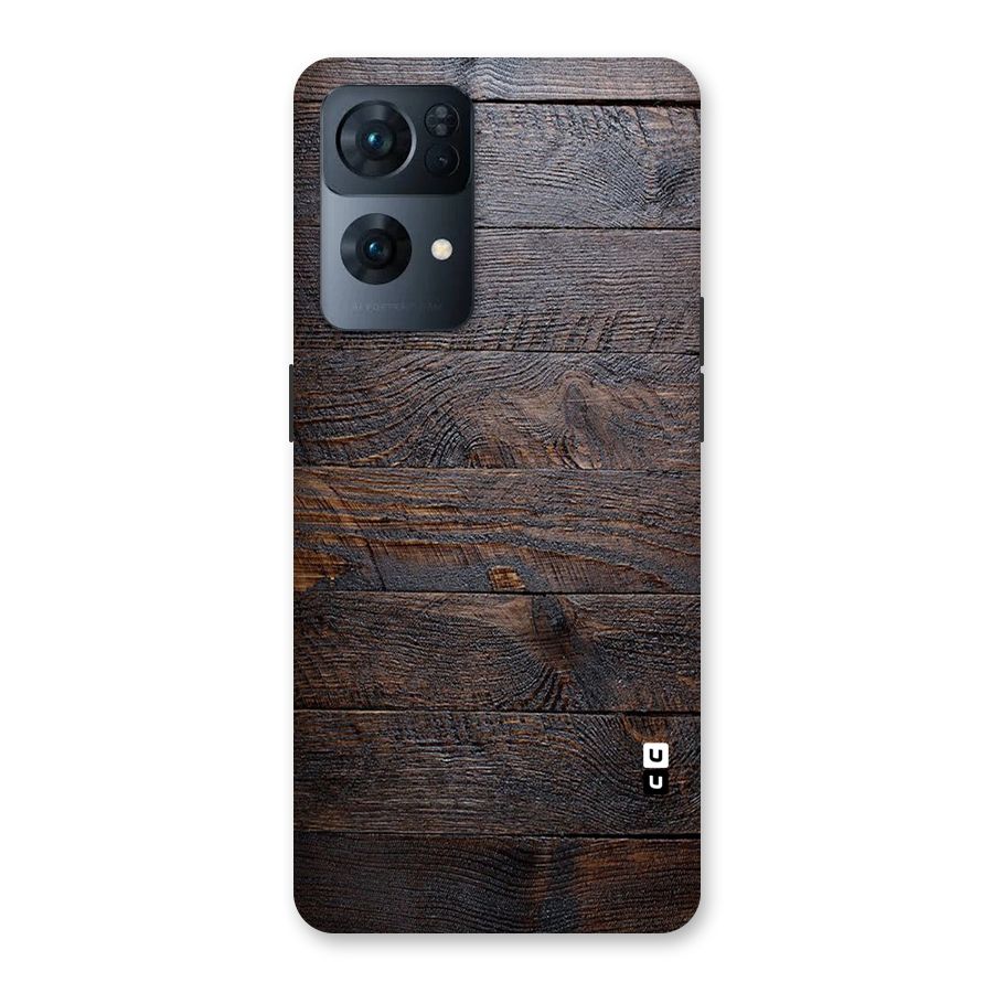 Dark Wood Printed Back Case for Oppo Reno7 Pro 5G