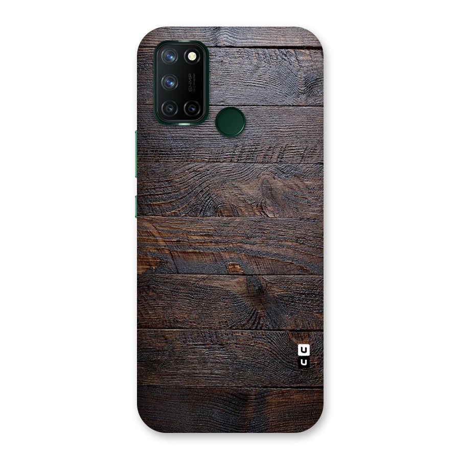 Dark Wood Printed Back Case for Realme C17