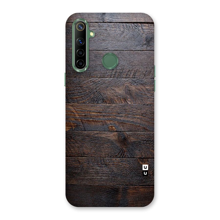 Dark Wood Printed Back Case for Realme Narzo 10