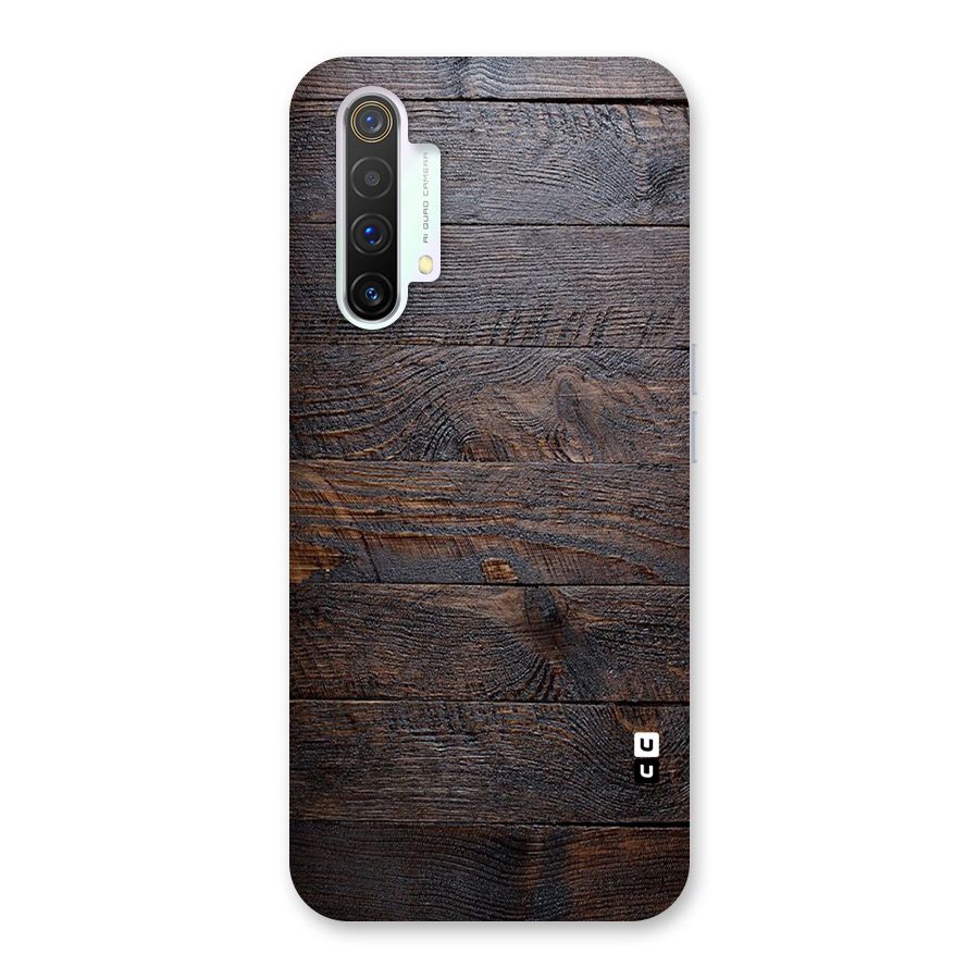 Dark Wood Printed Back Case for Realme X3