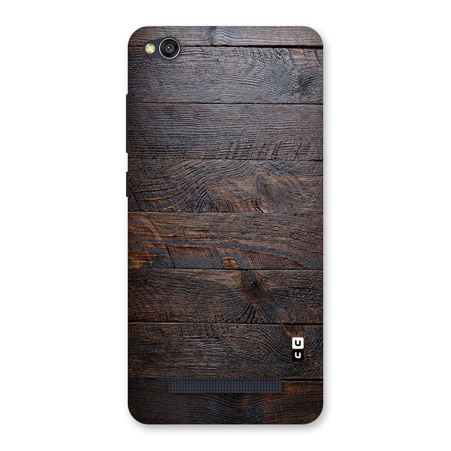 Dark Wood Printed Back Case for Redmi 4A