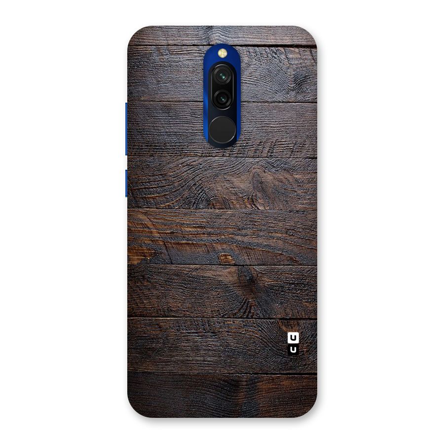 Dark Wood Printed Back Case for Redmi 8