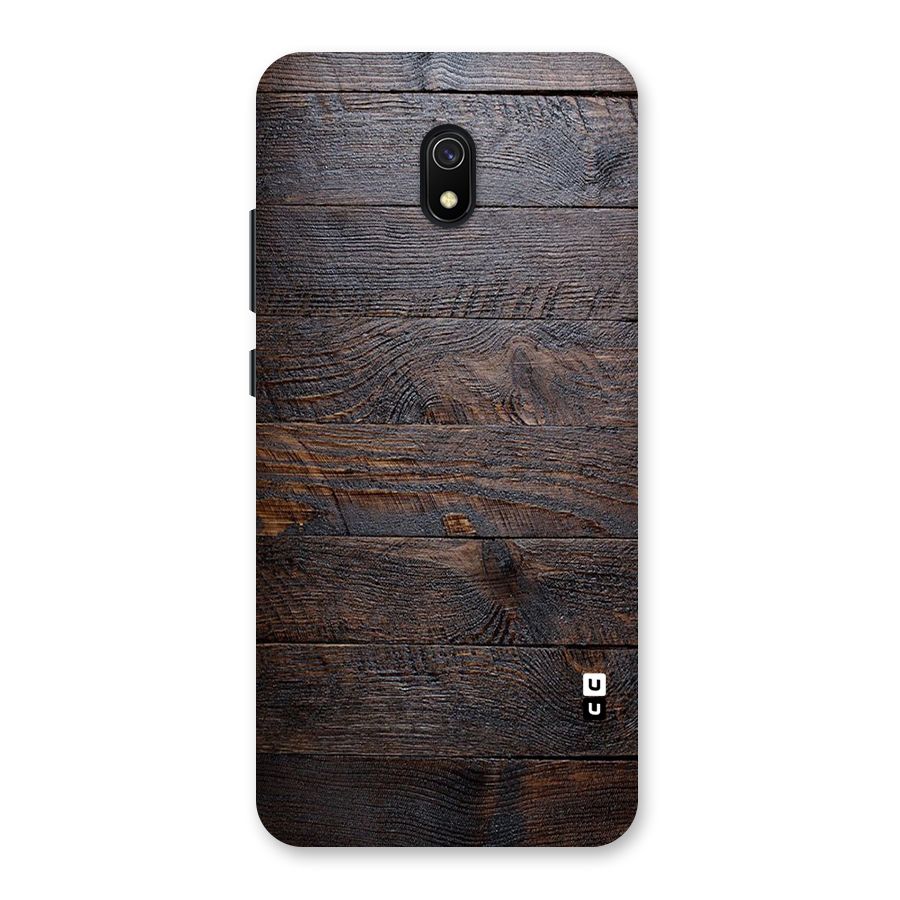 Dark Wood Printed Back Case for Redmi 8A