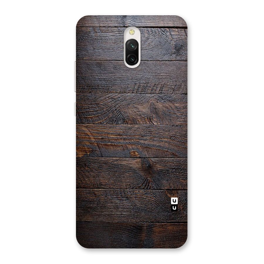 Dark Wood Printed Back Case for Redmi 8A Dual