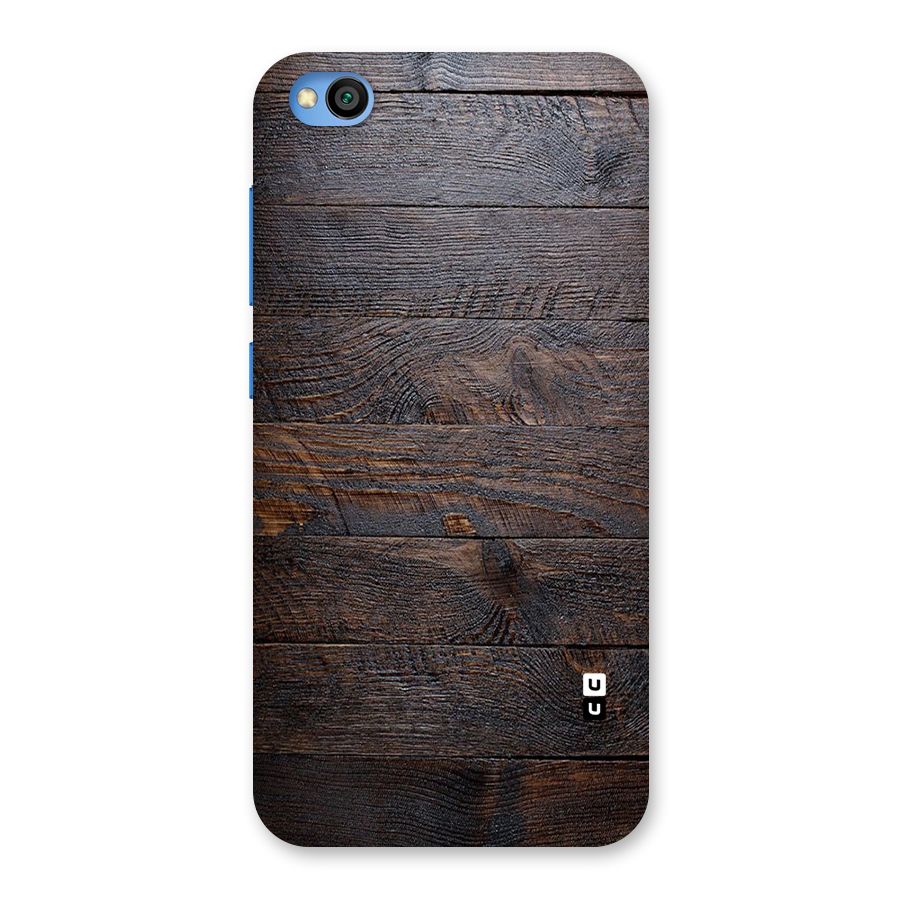 Dark Wood Printed Back Case for Redmi Go
