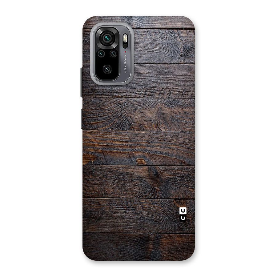 Dark Wood Printed Back Case for Redmi Note 10