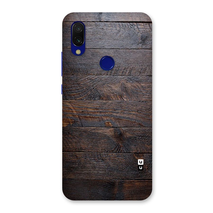 Dark Wood Printed Back Case for Redmi Y3
