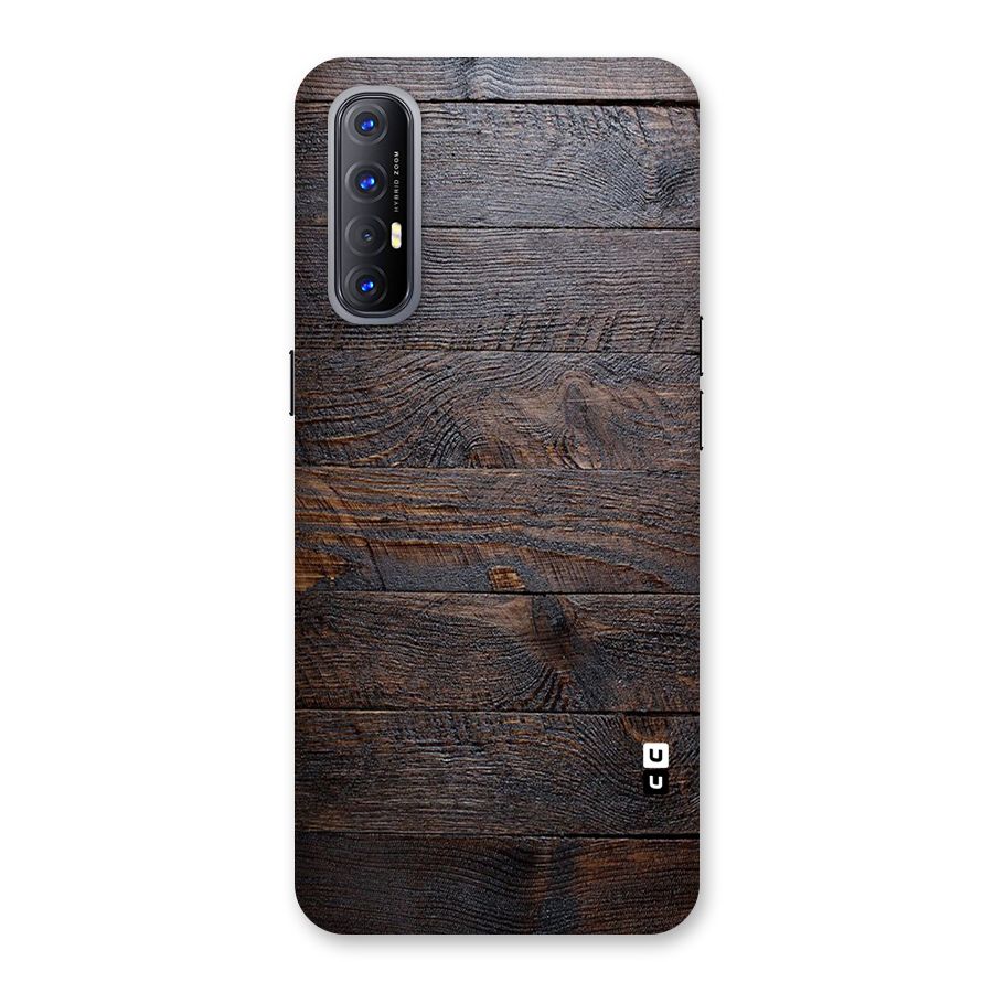 Dark Wood Printed Back Case for Reno3 Pro