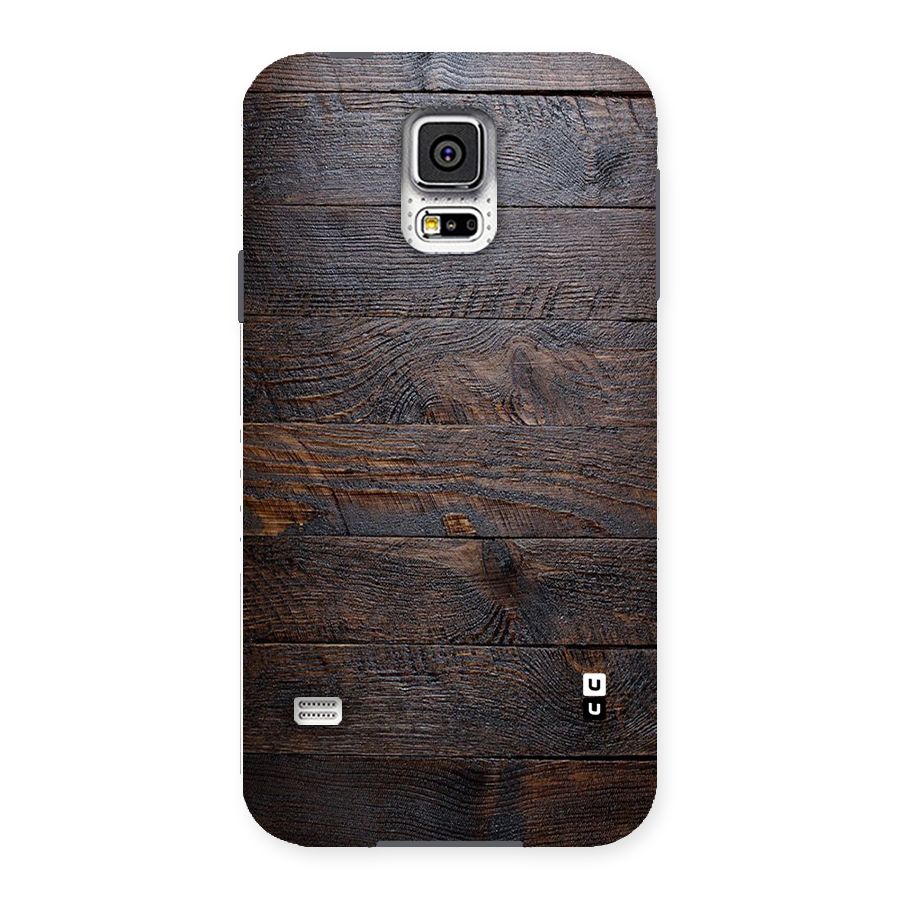 Dark Wood Printed Back Case for Samsung Galaxy S5