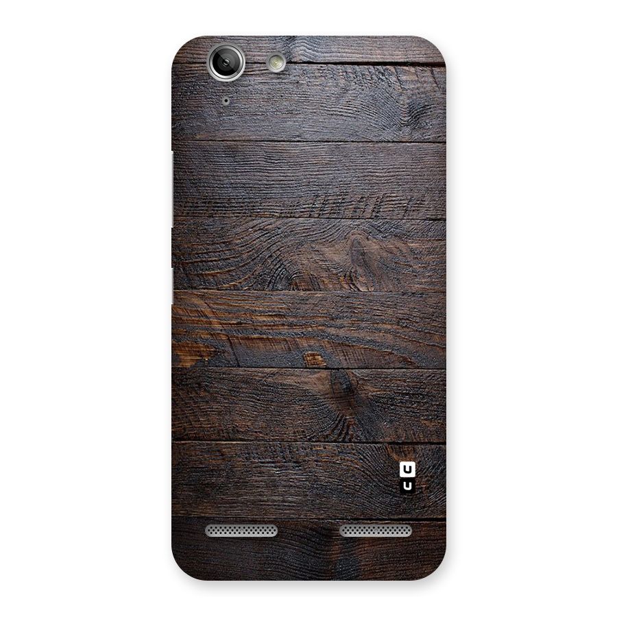 Dark Wood Printed Back Case for Vibe K5
