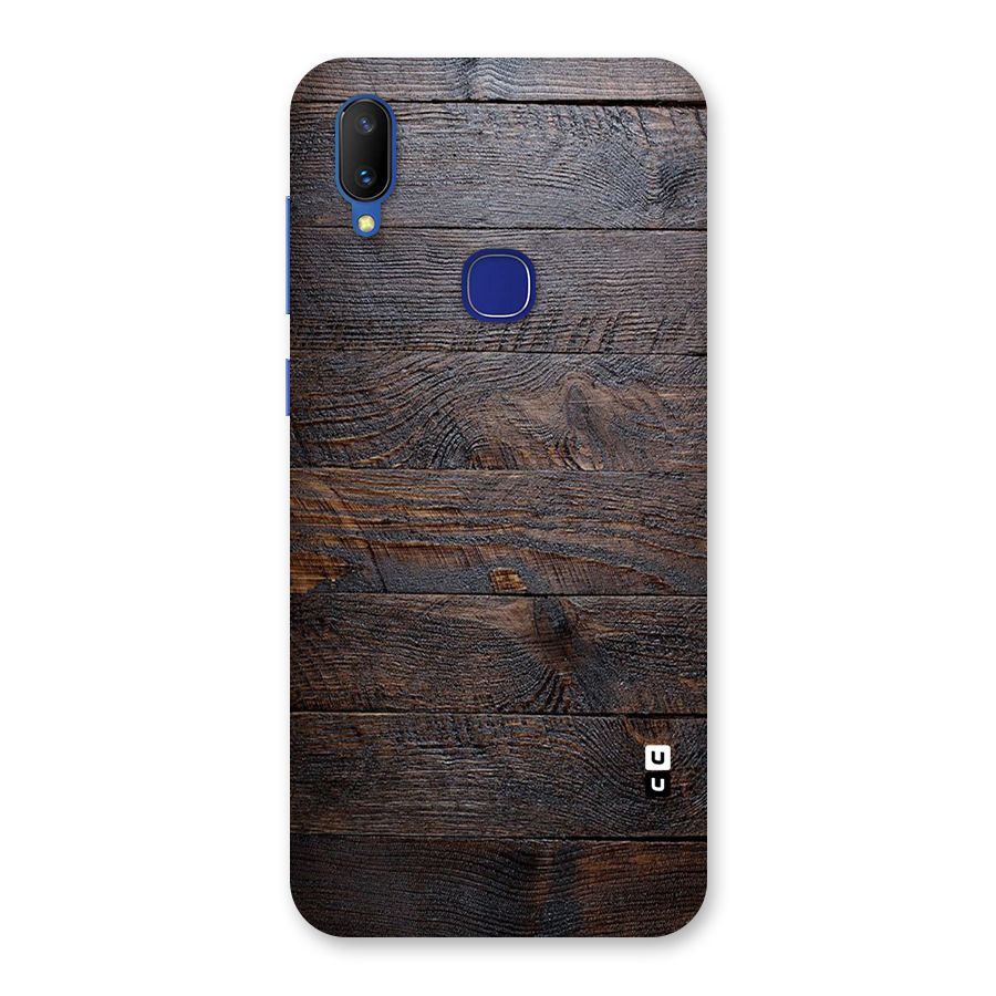 Dark Wood Printed Back Case for Vivo V11