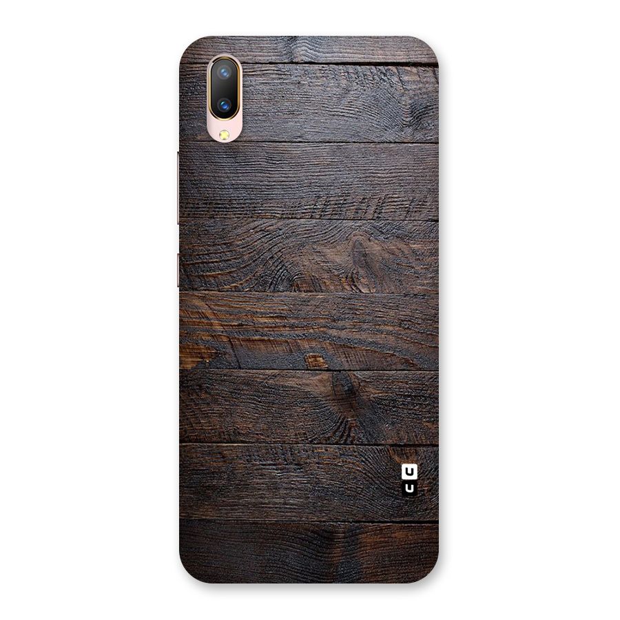 Dark Wood Printed Back Case for Vivo V11 Pro
