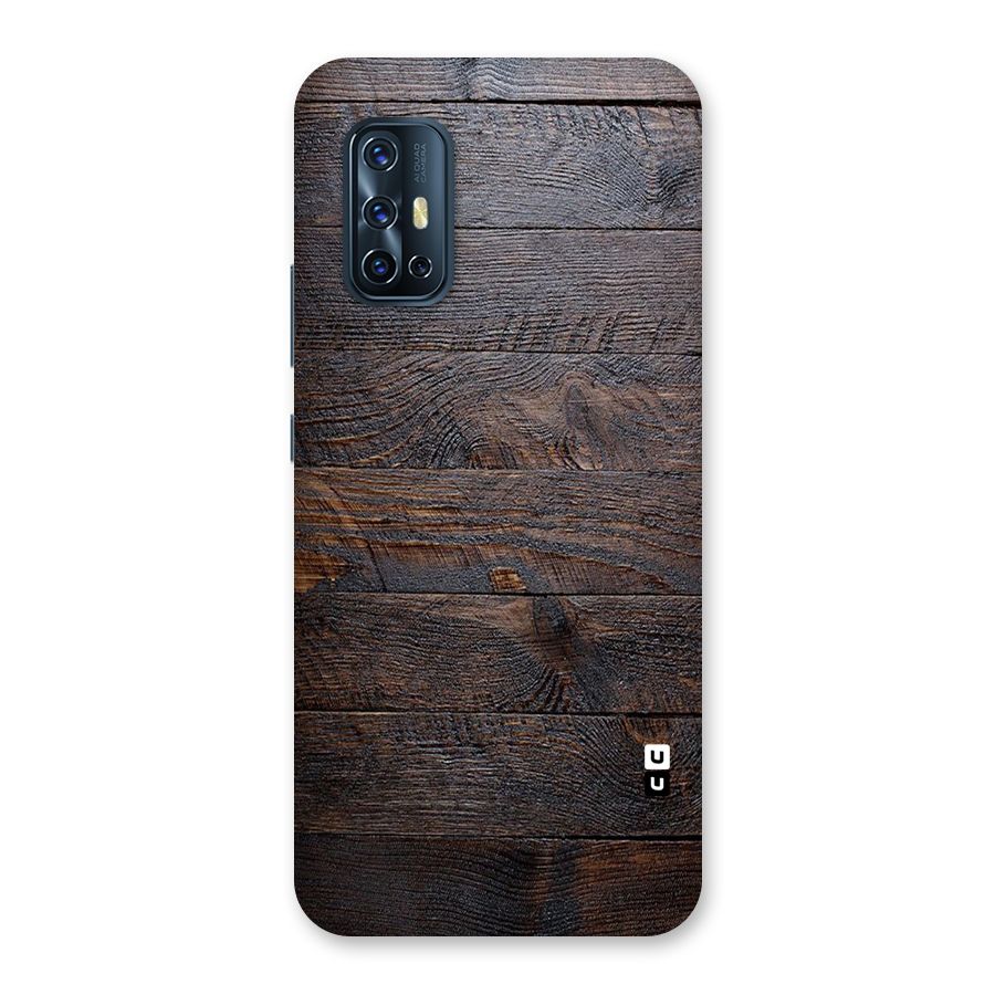 Dark Wood Printed Back Case for Vivo V17