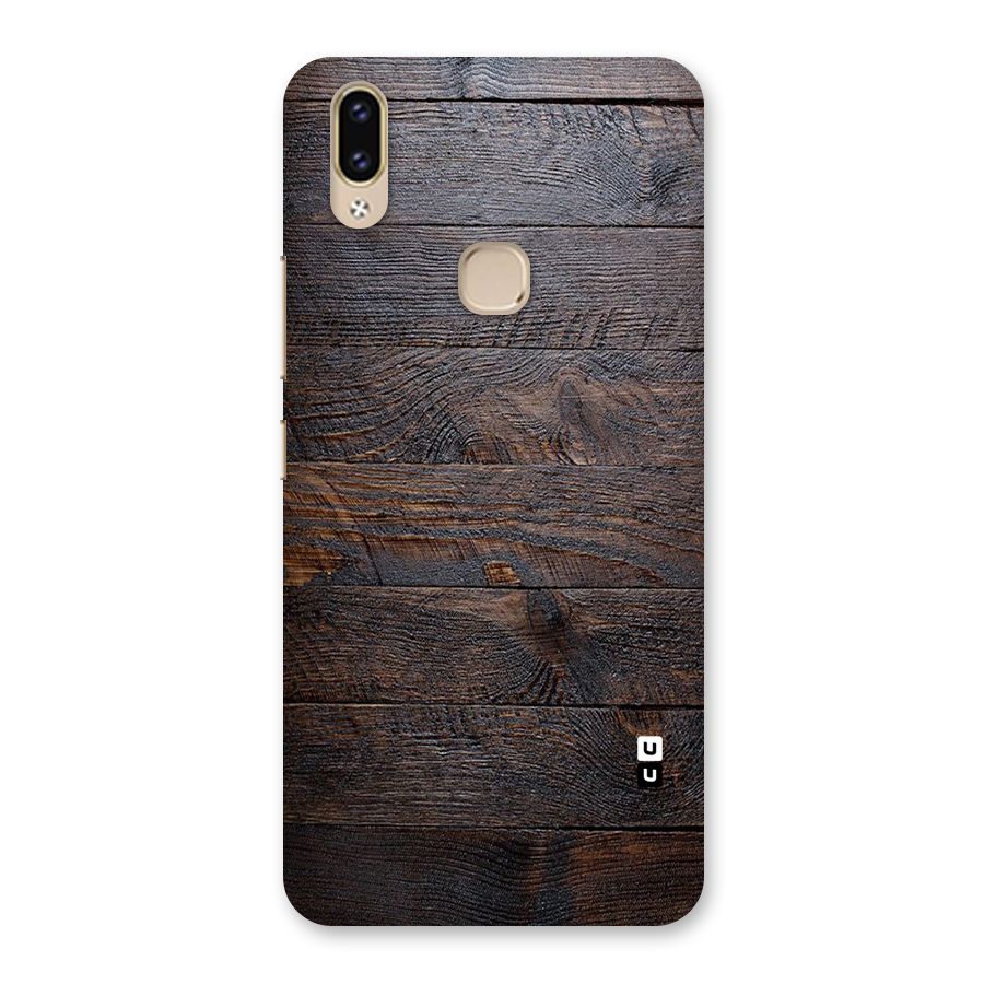 Dark Wood Printed Back Case for Vivo V9
