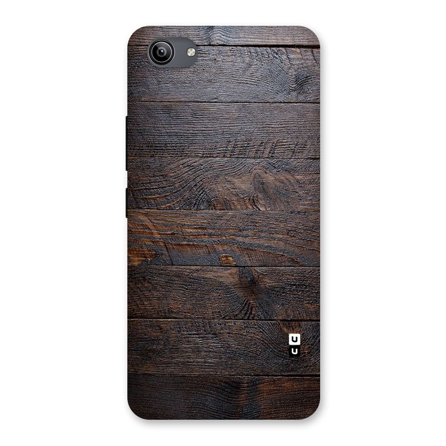 Dark Wood Printed Back Case for Vivo Y81i