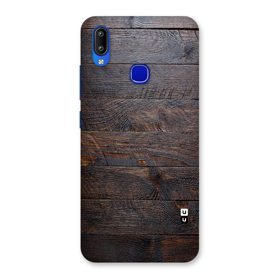 Dark Wood Printed Back Case for Vivo Y91