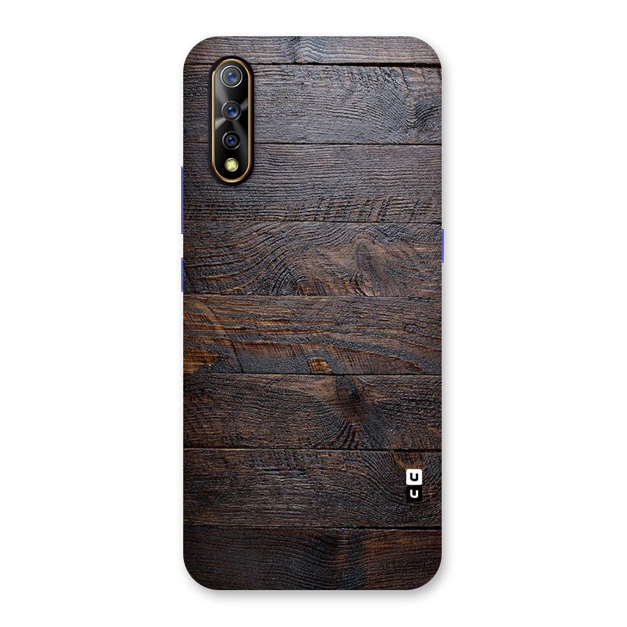 Dark Wood Printed Back Case for Vivo Z1x