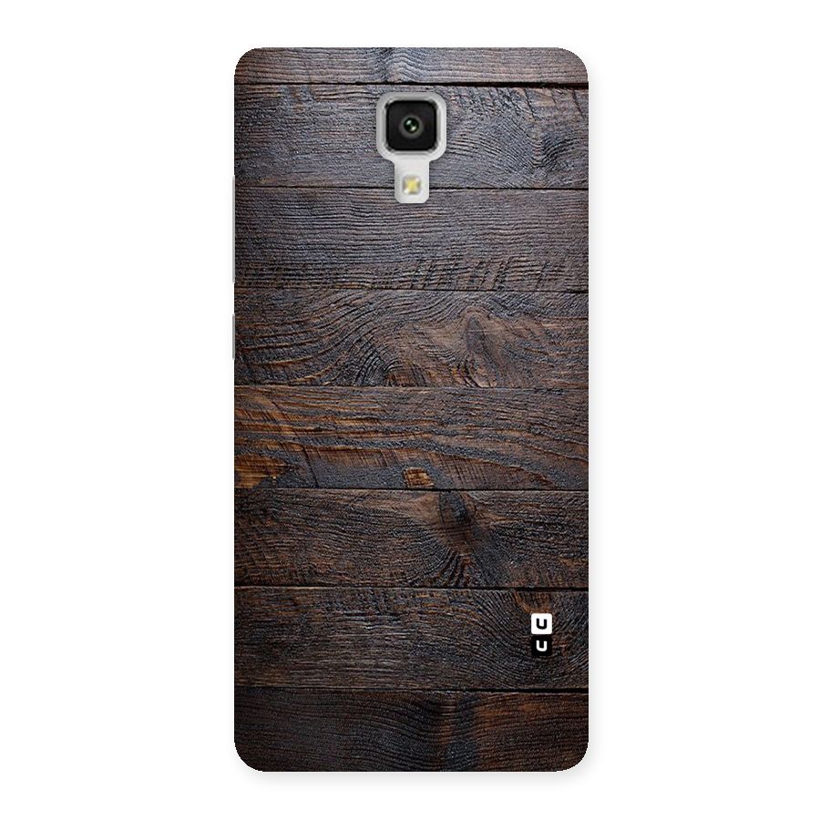 Dark Wood Printed Back Case for Xiaomi Mi 4