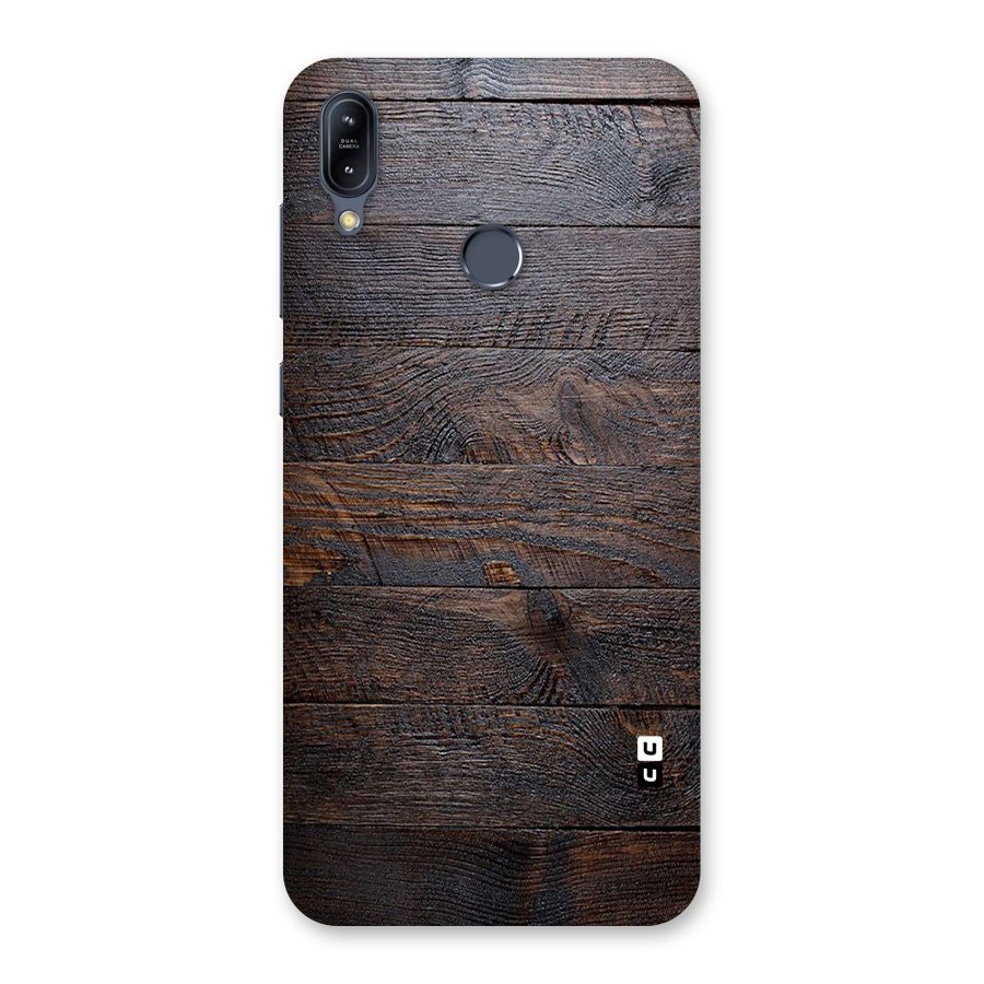 Dark Wood Printed Back Case for Zenfone Max M2