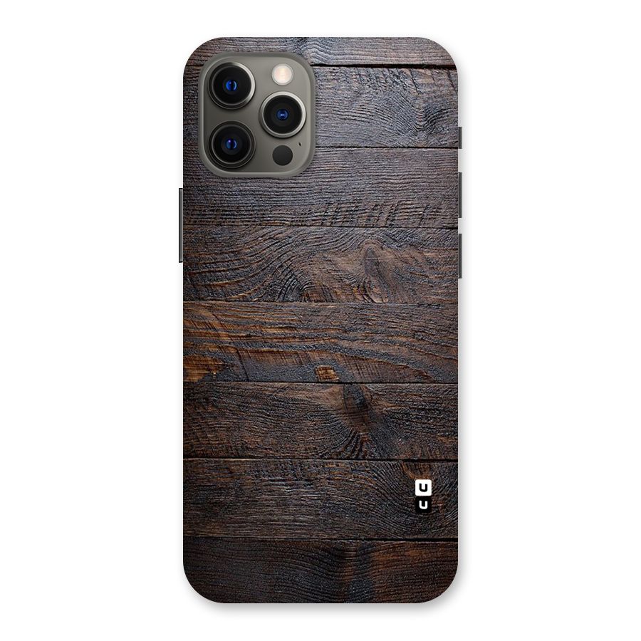 Dark Wood Printed Back Case for iPhone 12 Pro Max