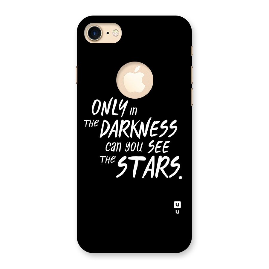 Darkness and the Stars Back Case for iPhone 7 Logo Cut