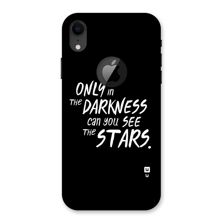 Darkness and the Stars Back Case for iPhone XR Logo Cut