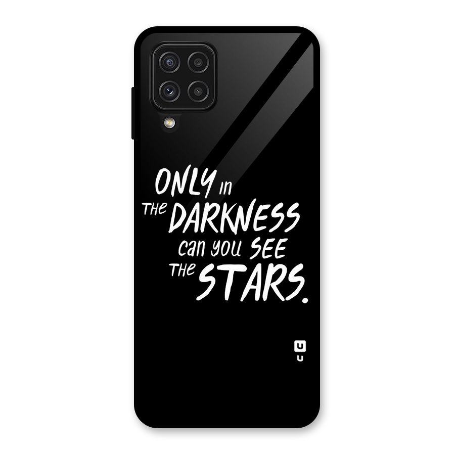 Darkness and the Stars Glass Back Case for Galaxy A22 4G
