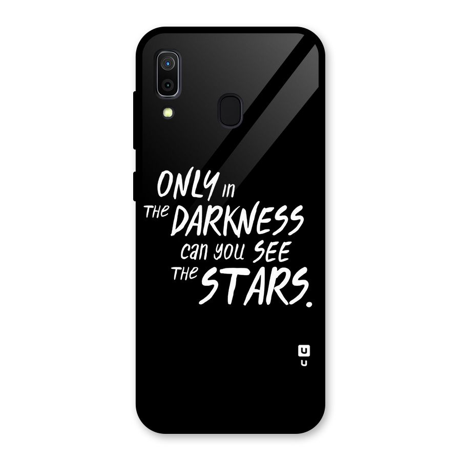 Darkness and the Stars Glass Back Case for Galaxy A30