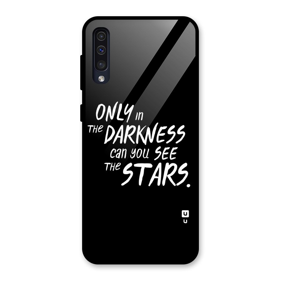 Darkness and the Stars Glass Back Case for Galaxy A50