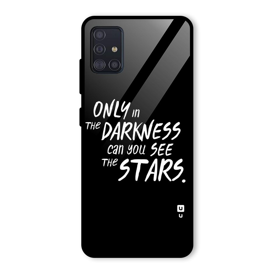 Darkness and the Stars Glass Back Case for Galaxy A51