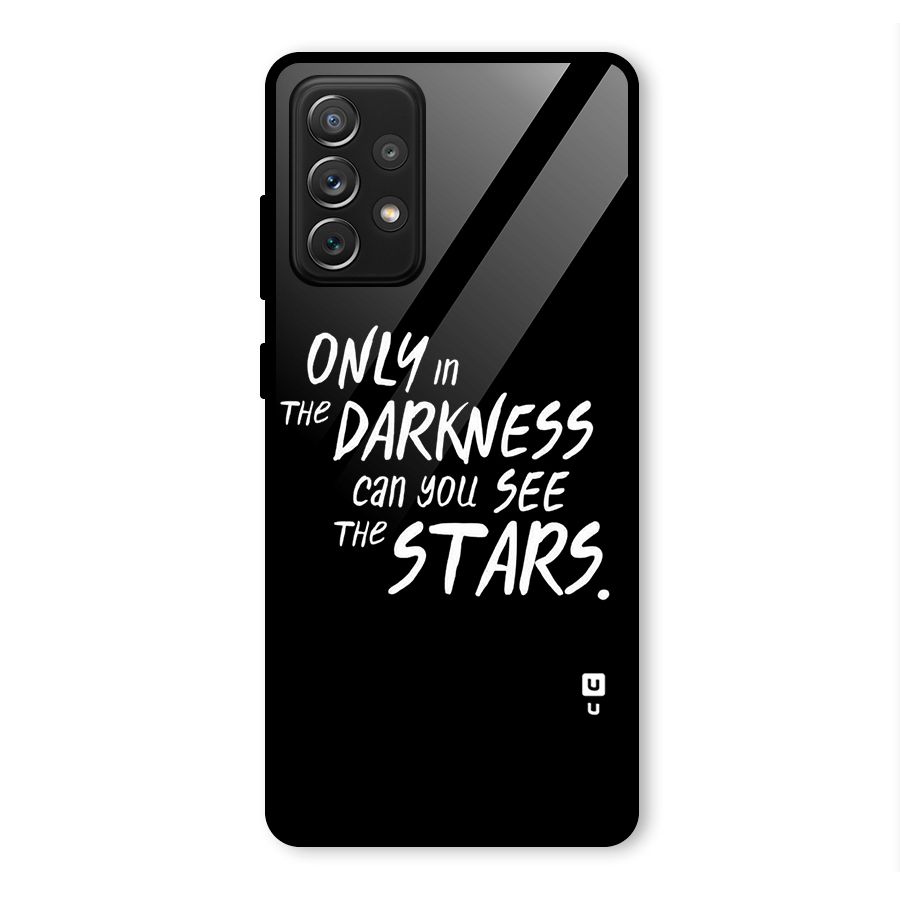Darkness and the Stars Glass Back Case for Galaxy A72