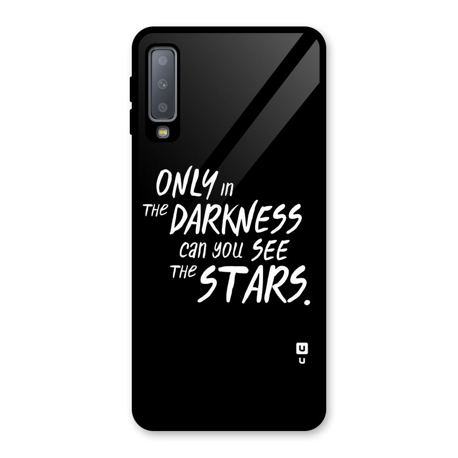 Darkness and the Stars Glass Back Case for Galaxy A7 (2018)