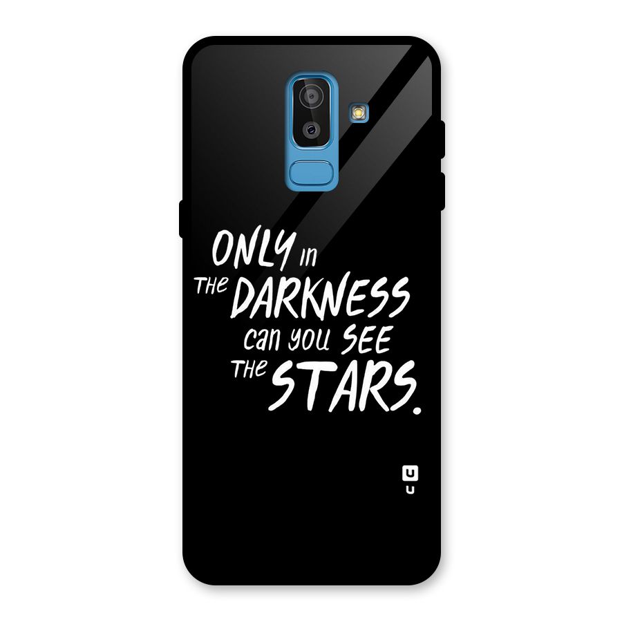 Darkness and the Stars Glass Back Case for Galaxy J8