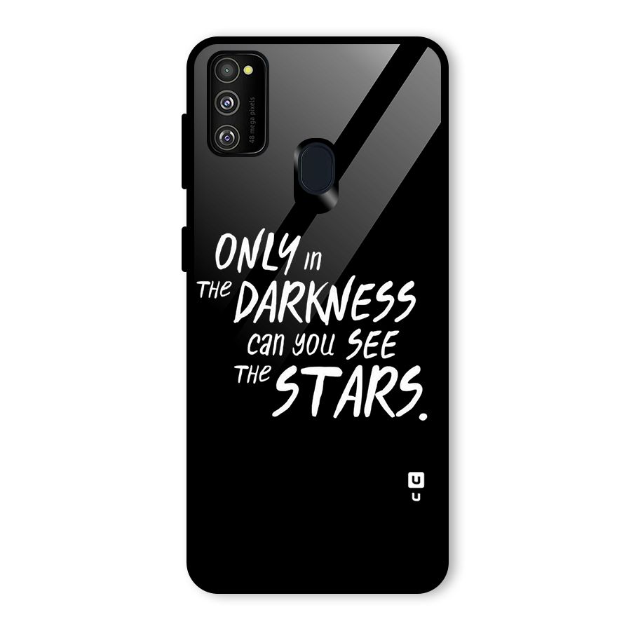Darkness and the Stars Glass Back Case for Galaxy M30s