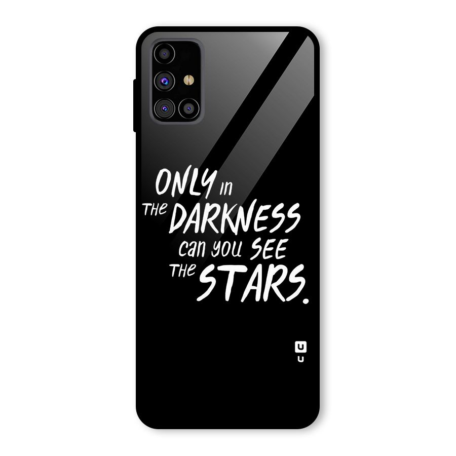 Darkness and the Stars Glass Back Case for Galaxy M31s
