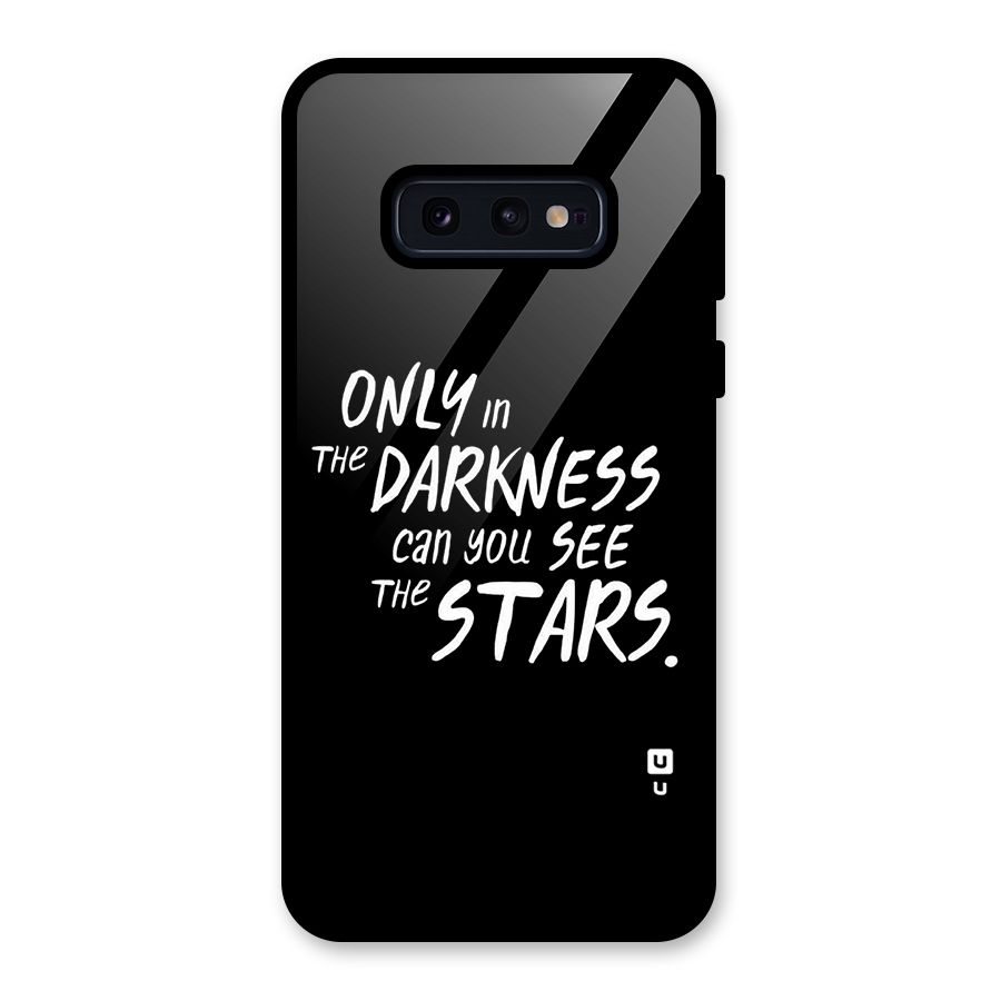 Darkness and the Stars Glass Back Case for Galaxy S10e