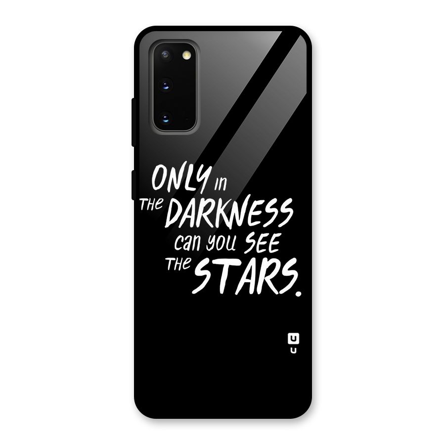 Darkness and the Stars Glass Back Case for Galaxy S20
