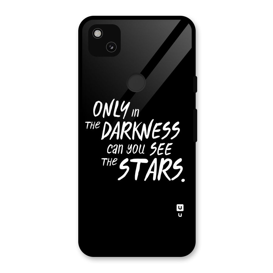 Darkness and the Stars Glass Back Case for Google Pixel 4a