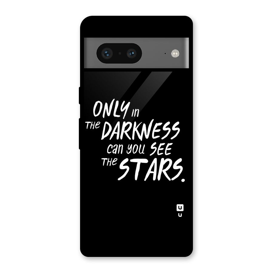 Darkness and the Stars Glass Back Case for Google Pixel 7