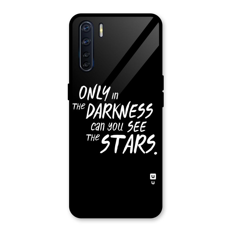 Darkness and the Stars Glass Back Case for Oppo F15