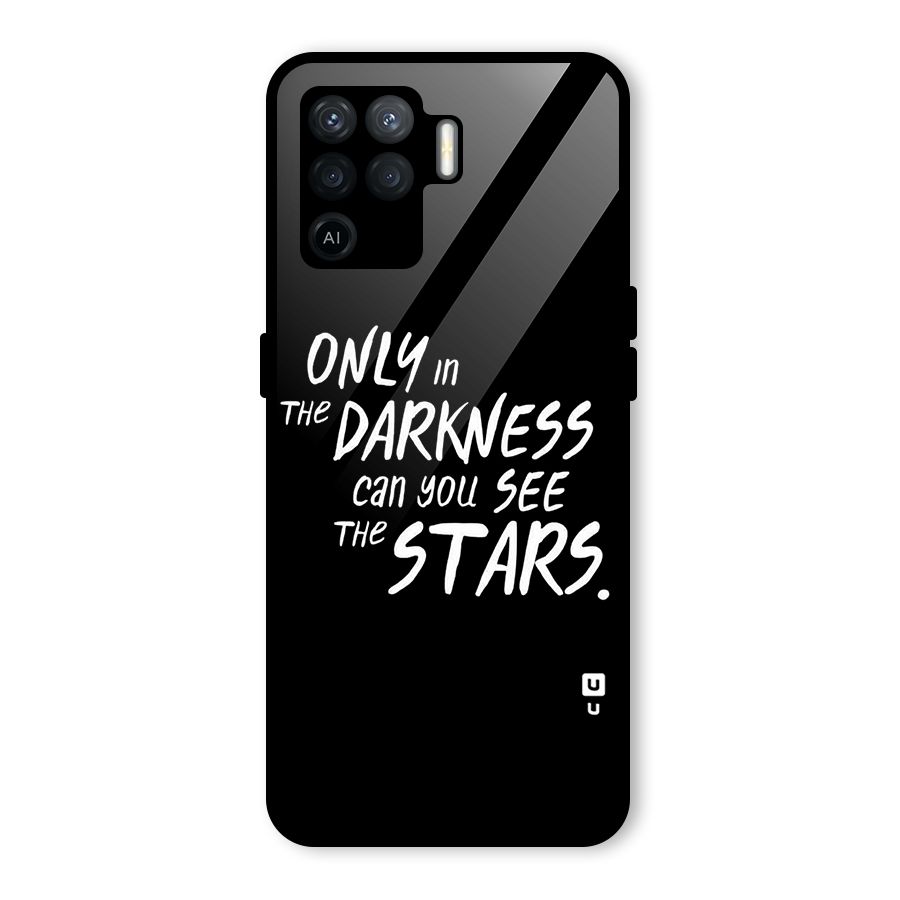 Darkness and the Stars Glass Back Case for Oppo F19 Pro