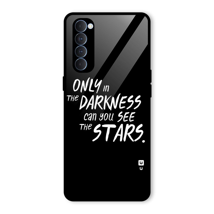 Darkness and the Stars Glass Back Case for Oppo Reno4 Pro