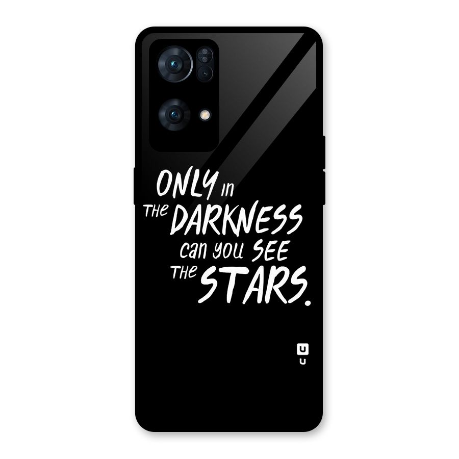 Darkness and the Stars Glass Back Case for Oppo Reno7 Pro 5G