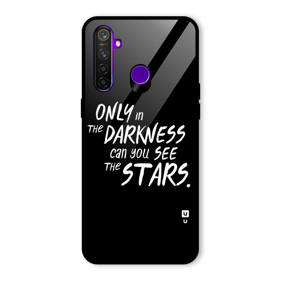 Darkness and the Stars Glass Back Case for Realme 5 Pro