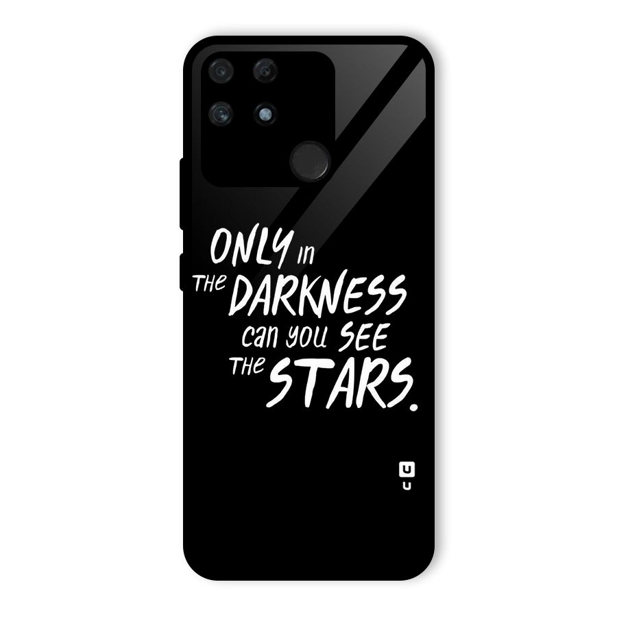 Darkness and the Stars Glass Back Case for Realme Narzo 50A