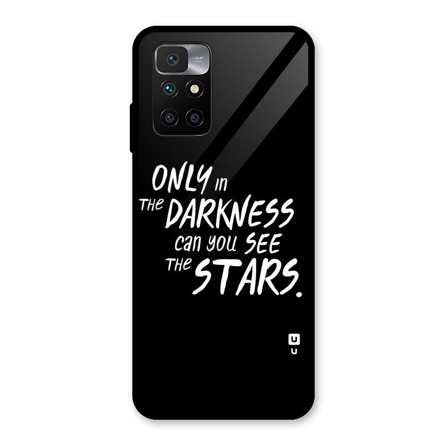 Darkness and the Stars Glass Back Case for Redmi 10 Prime
