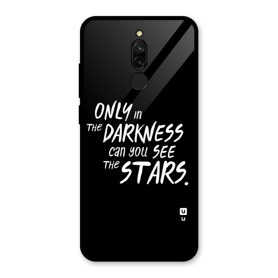 Darkness and the Stars Glass Back Case for Redmi 8